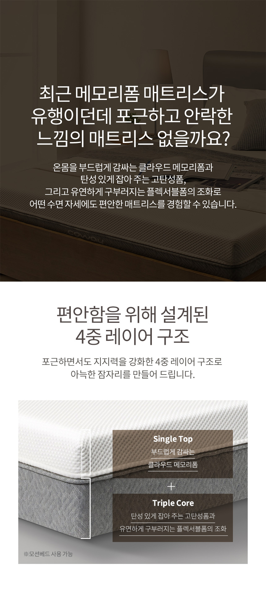 CMq-M01M_코웨이 메모리폼 매트리스 컴팩트 CMQ-M01M_0번째 상세정보 코웨이 CMq-M01M 코웨이 메모리폼 매트리스 컴팩트 상세이미지 1