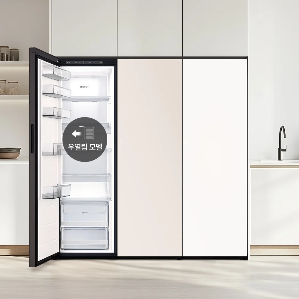 LG 컨버터블 패키지 오브제컬렉션 Fit & Max (냉장전용고, 우열림)