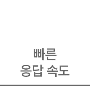  빠른 응답 속도